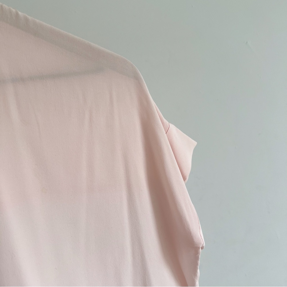 Everlane silk square shirt boxy button down blouse pink 0 - Picture 9 of 9